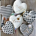 Creative Love Heart Shaped Plates Wedding Decor